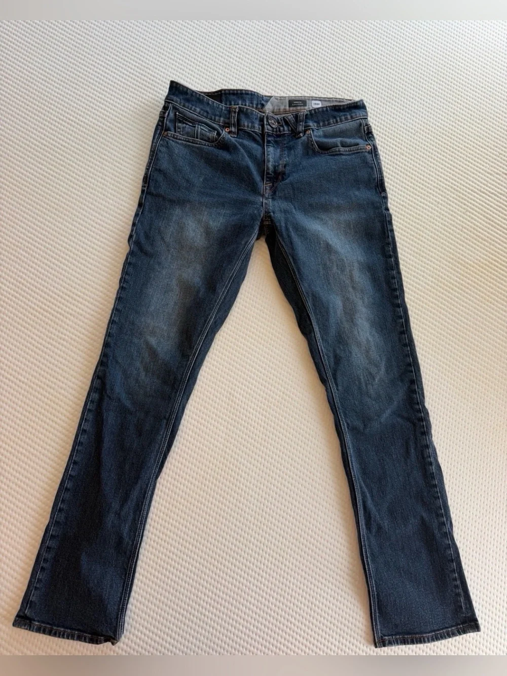 Volcom Vorta Slim Straight Jeans Men’s 32 Dark Blue Wash